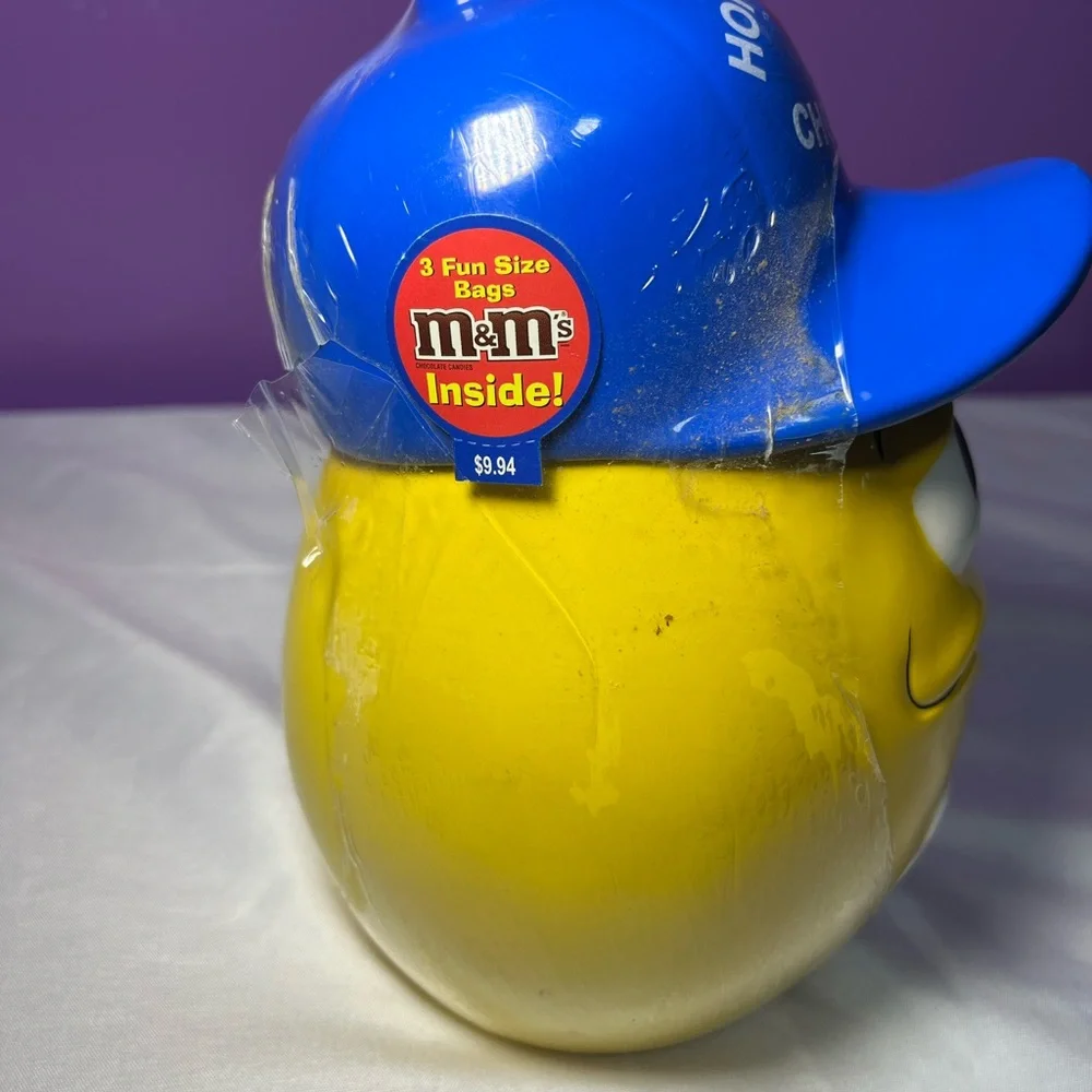 Vintage Yellow M&M’s‎ Galerie Ceramic Candy Cookie Jar NEW Sealed Rare